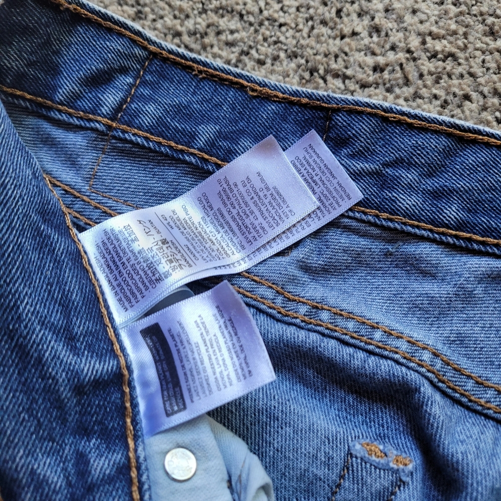 Levi's Mens Jeans 505 34x32 Relaxed Medium Wash Denim - Picture 5 of 9